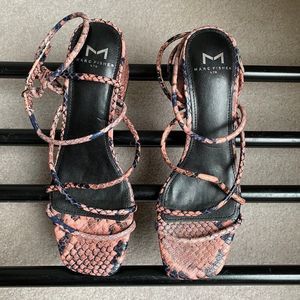 MARC FISHER Women Nakita Leather Sandals - NEW NWOB